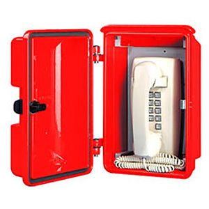 Allen Tel GB94V02 Mini Wall Phone With Weather Resistant Enclosure, TE ...