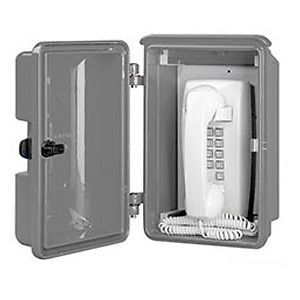 Allen Tel GB94V14 Mini Wall Phone With Weather Resistant Enclosure, TE ...