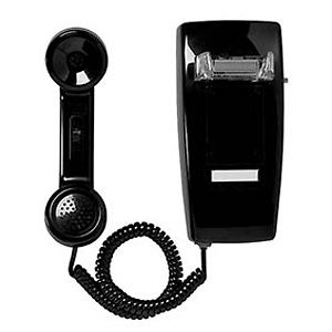 Allen Tel GB2554VN00 Single Line Mini Wall Phone, No Dial, Black ...