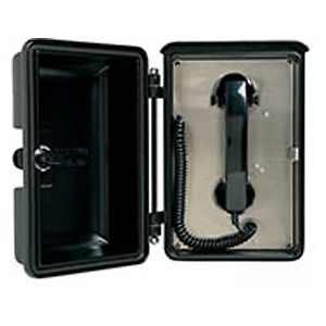 Allen Tel GB90VS02YP Outdoor Auto Dial Phone, Red Housing with Spring ...